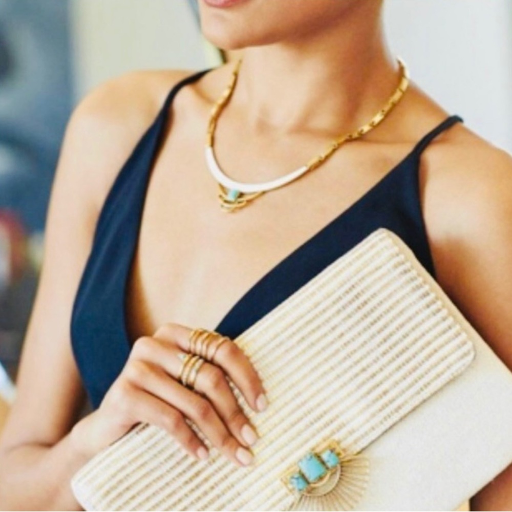 Stella and Dot ‘Turquoise Sunday Pendant Necklace (2 in 1)